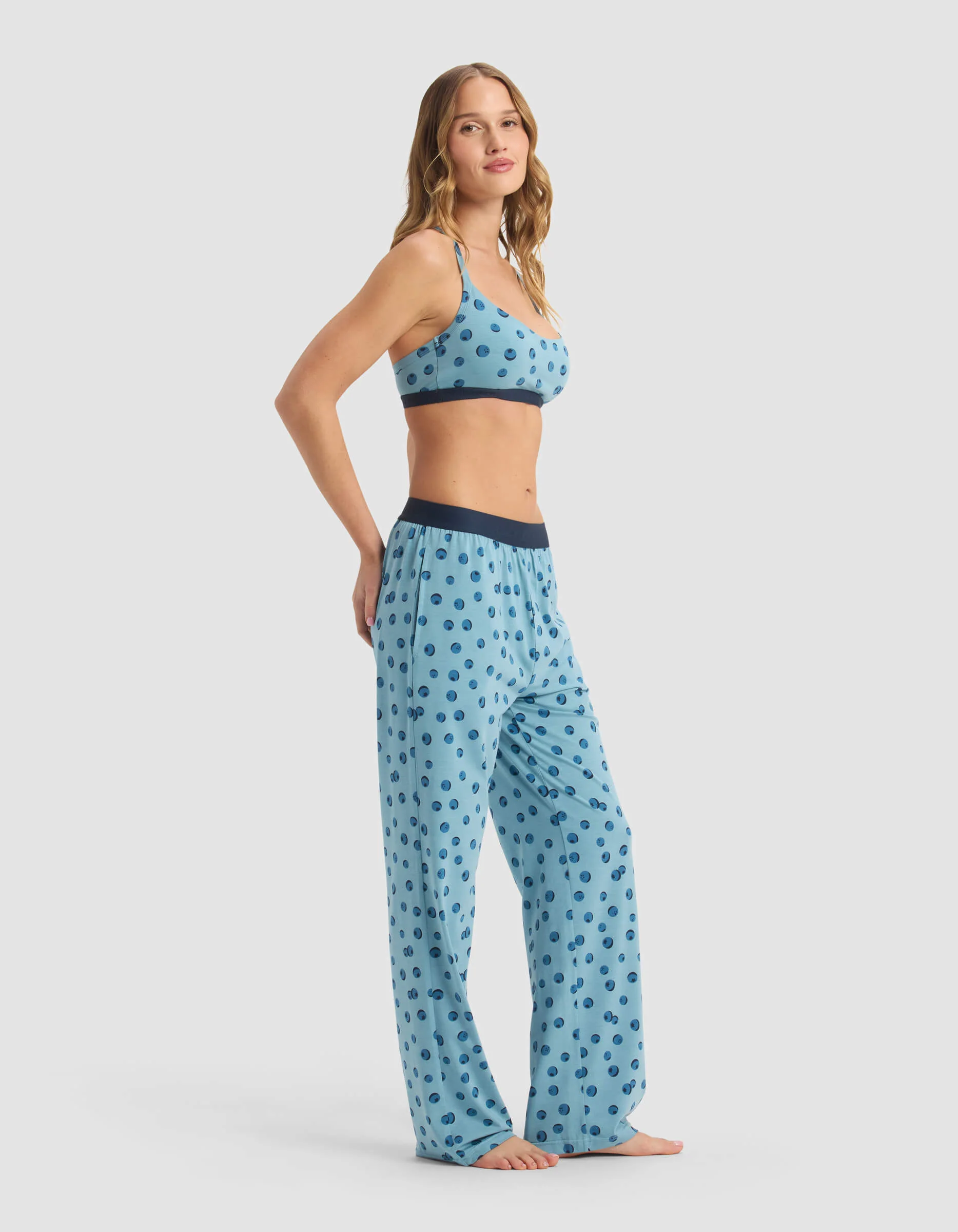 Women's First Layer Pajama Soft Bra & Pant Set - Image 37